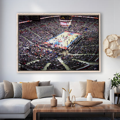 Palace of Auburn Hills, Stadium Canvas, Sport Art, Framed Canvas Print Wall Art, Floating Frame