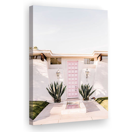 Palm Springs Print, Cactus Print, Pink Print, Botanical Print, Boho Wall Art, Canvas Prints Wall Art