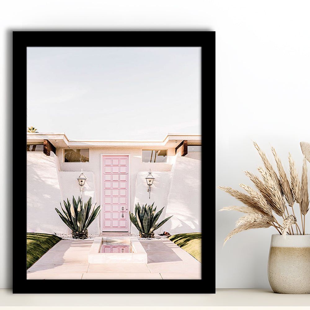 Palm Springs Print, Cactus Print, Pink Print, Botanical Print, Boho Wall Art, Framed Art Prints Wall Decor