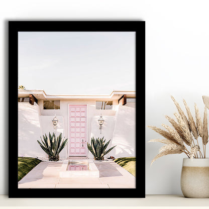 Palm Springs Print, Cactus Print, Pink Print, Botanical Print, Boho Wall Art, Framed Art Prints Wall Decor