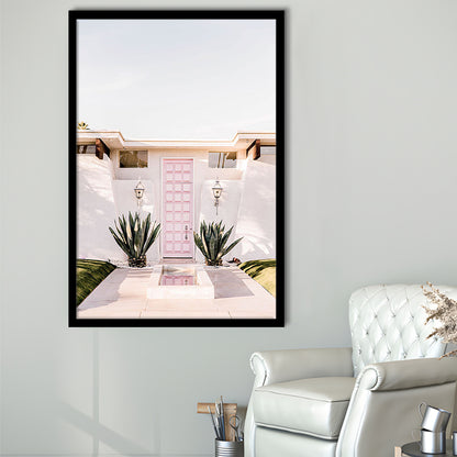 Palm Springs Print, Cactus Print, Pink Print, Botanical Print, Boho Wall Art, Framed Art Prints Wall Decor