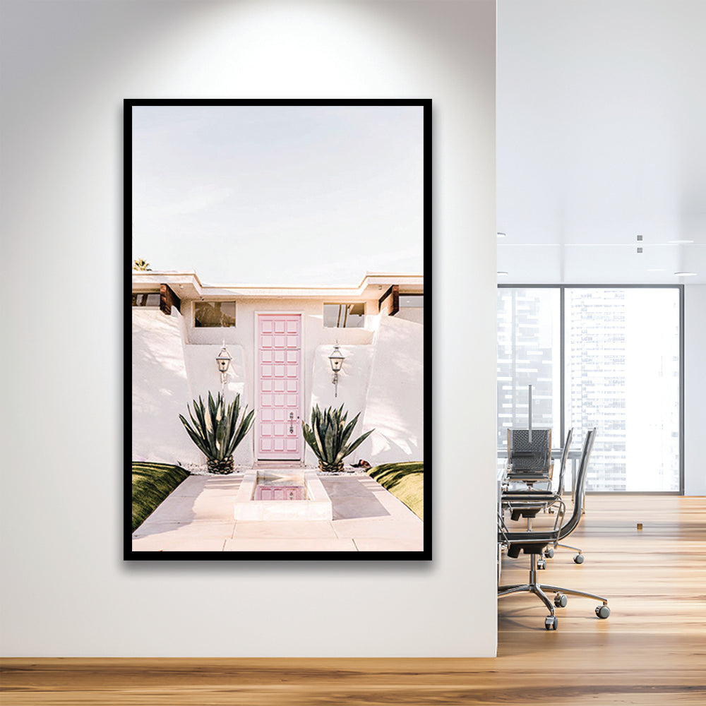 Palm Springs Print, Cactus Print, Pink Print, Botanical Print, Boho Wall Art, Framed Art Prints Wall Decor