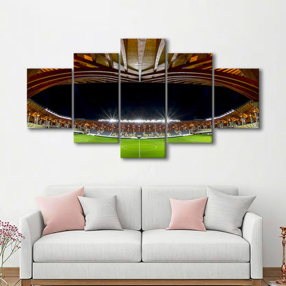 Pancho Arena Hungary, Stadium Canvas, Sport Art, Gift for him, 5 Panel, Large Canvas, Canvas Print Wall Art