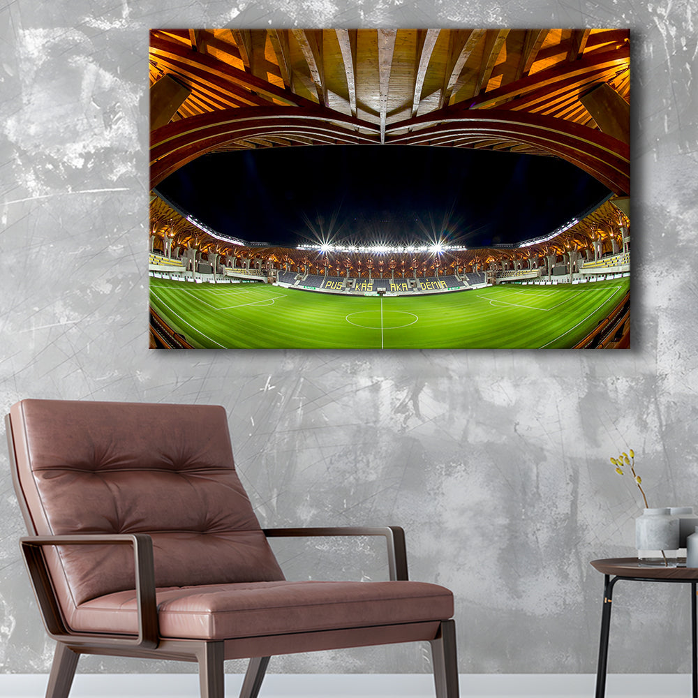 Pancho Arena Hungary, Stadium Canvas, Sport Art, Gift for him, Man Cave Decor, Art Print, Canvas Print Wall Art