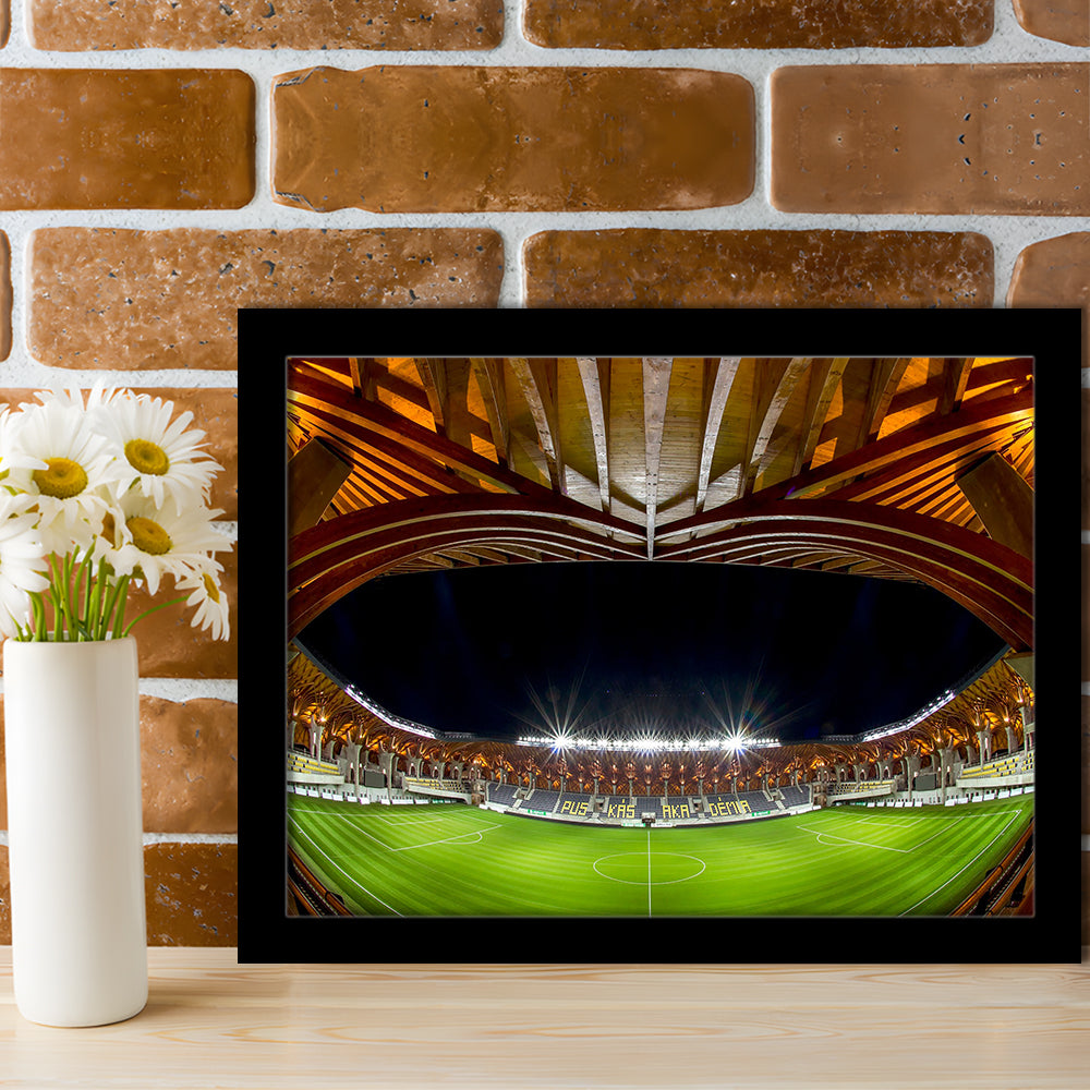 Pancho Arena Hungary, Stadium Canvas, Sport Art, Gift for him, Framed Art Print Wall Decor, Picture Framed