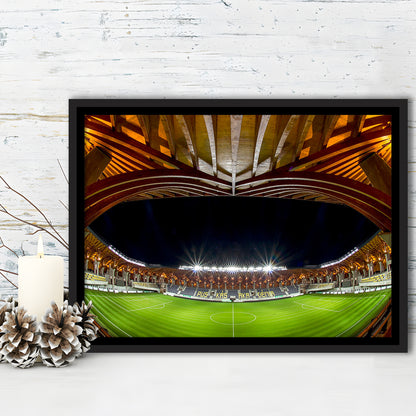 Pancho Arena Hungary, Stadium Canvas, Sport Art, Framed Canvas Print Wall Art, Floating Frame