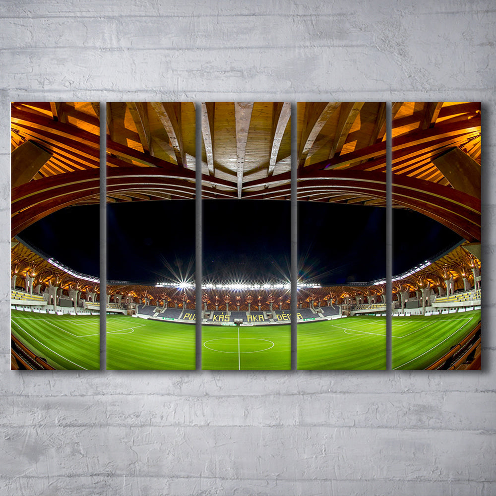 Pancho Arena Hungary, Stadium Canvas, Sport Art, 5 Panel B, Extra Large Canvas, Canvas Print Wall Art