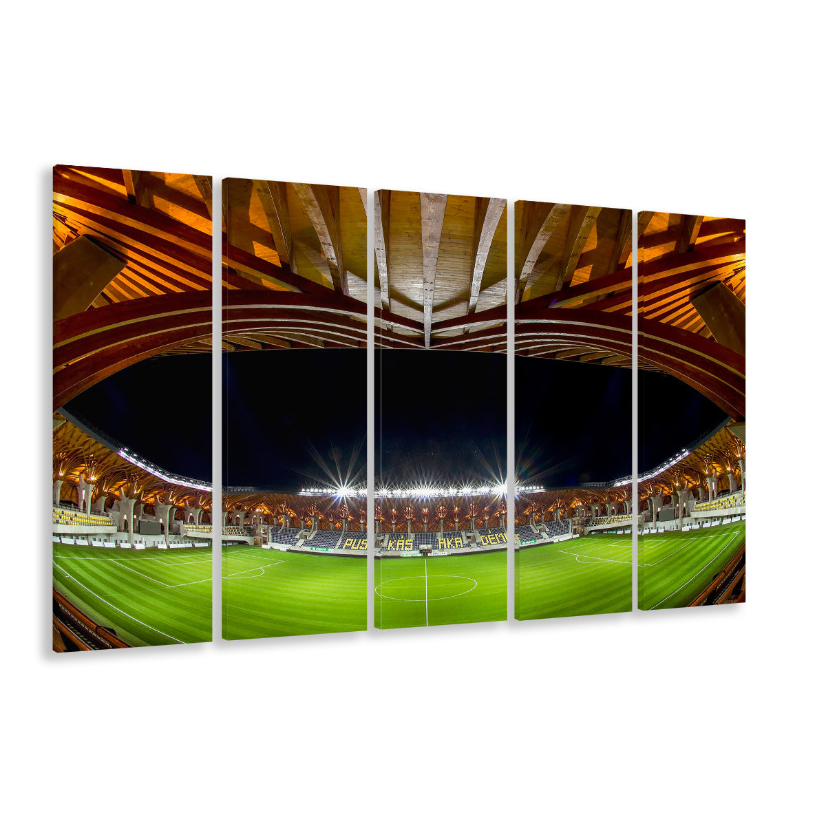 Pancho Arena Hungary, Stadium Canvas, Sport Art, 5 Panel B, Extra Large Canvas, Canvas Print Wall Art