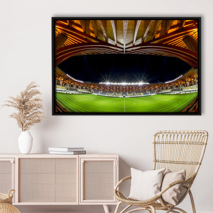 Pancho Arena Hungary, Stadium Canvas, Sport Art, Framed Canvas Print Wall Art, Floating Frame