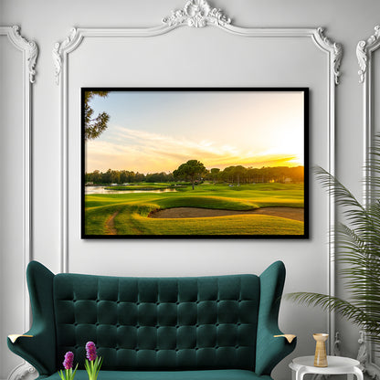 Panorama Of The Most Beautiful Sunset, Framed Art Print Wall Decor, Picture Framed