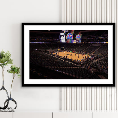 Papsi Center Stadium, Stadium Canvas, Sport Art, Gift for him, White Border Framed Art Print Wall Decor
