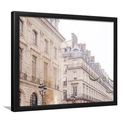 Paris Christmas Photography Print, Paris Print, Paris Christmas Print, Framed Art Print Wall Decor, Framed Picture