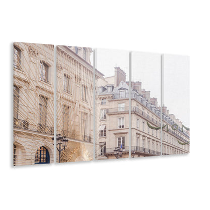 Paris Christmas Photography Print, Paris Print, Paris Christmas Print, Multi Panels Canvas Print Wall Art