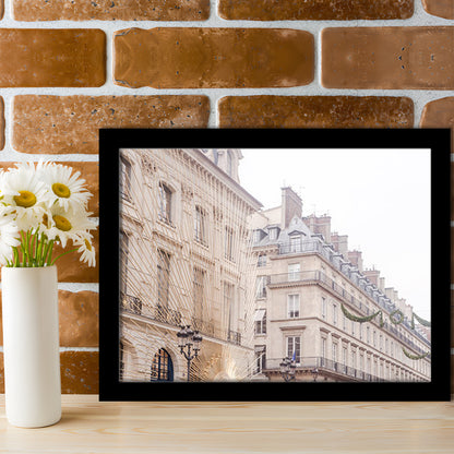 Paris Christmas Photography Print, Paris Print, Paris Christmas Print, Framed Art Print Wall Decor, Framed Picture