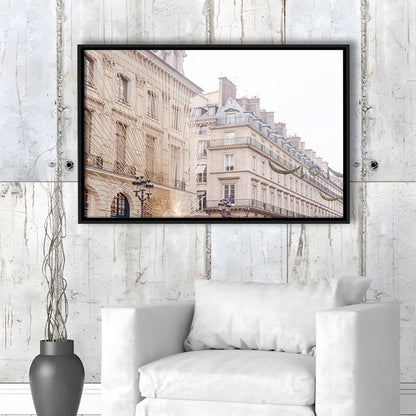 Paris Christmas Photography Print, Paris Print, Paris Christmas Print, Floating Framed Canvas Print Wall Art