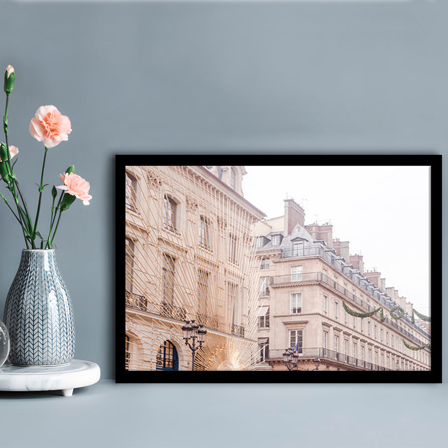 Paris Christmas Photography Print, Paris Print, Paris Christmas Print, Framed Art Print Wall Decor, Framed Picture
