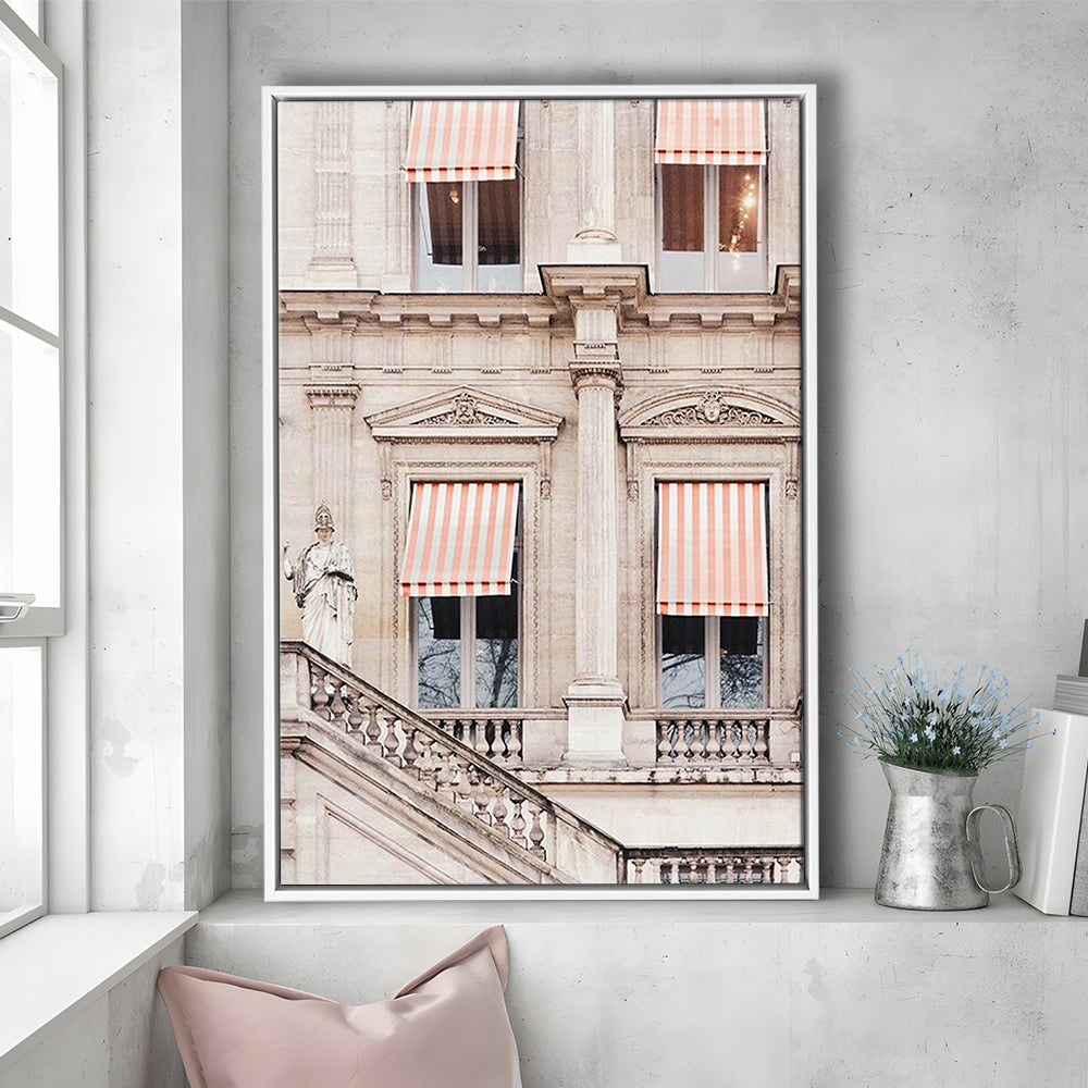 Paris Photography Print Paris Stripes Building Print Paris Print Paris, Framed Canvas Prints Wall Art