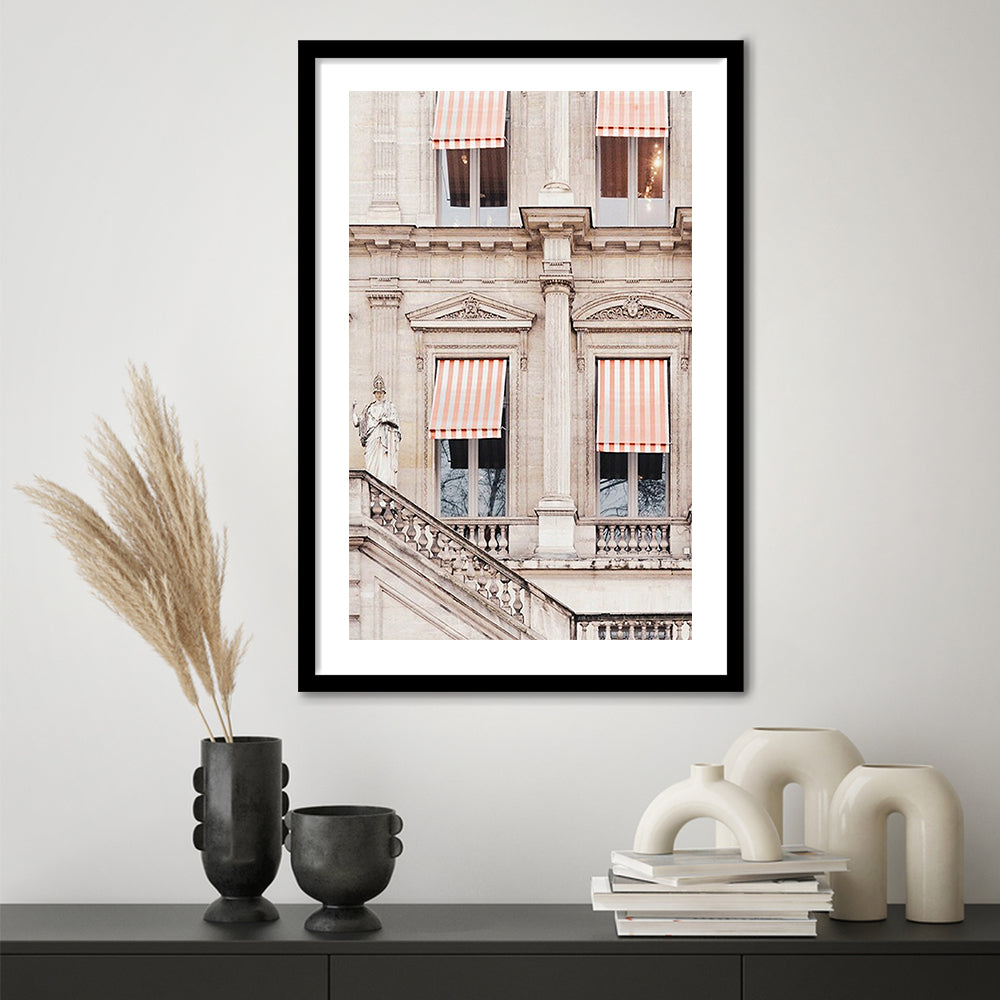 Paris Photography Print Paris Stripes Building Print Paris Print Paris, Framed Art Prints White Border Wall Decor