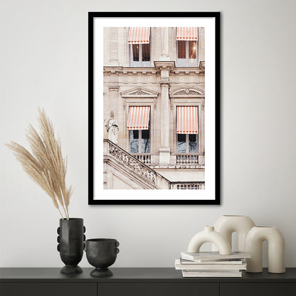 Paris Photography Print Paris Stripes Building Print Paris Print Paris, Framed Art Prints White Border Wall Decor