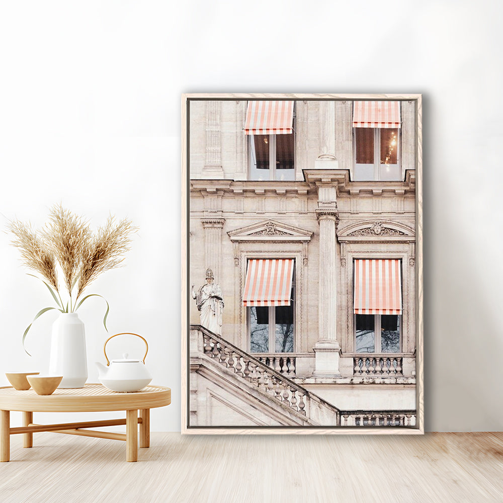 Paris Photography Print Paris Stripes Building Print Paris Print Paris, Framed Canvas Prints Wall Art