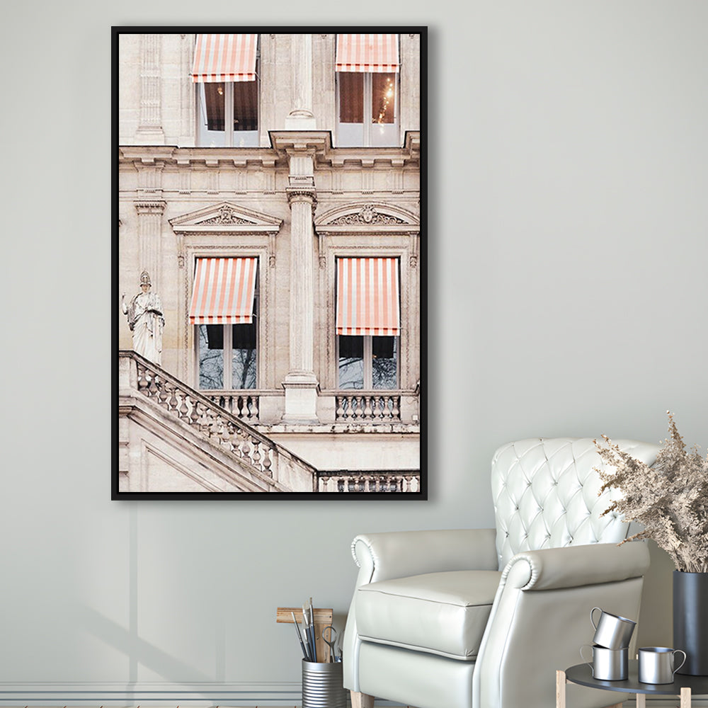Paris Photography Print Paris Stripes Building Print Paris Print Paris, Framed Canvas Prints Wall Art