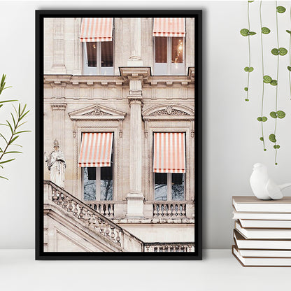 Paris Photography Print Paris Stripes Building Print Paris Print Paris, Framed Canvas Prints Wall Art