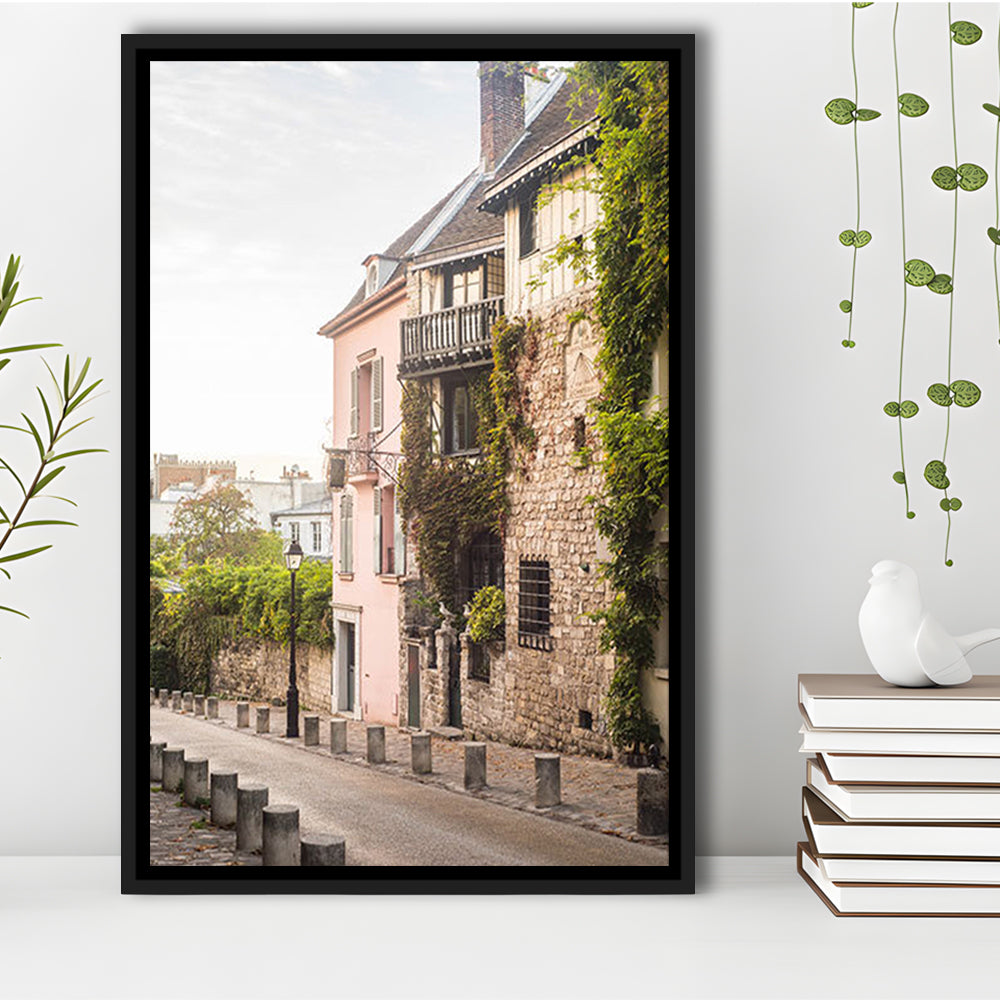 Paris Photography Print Paris Wall Print Pink Montmartre Print Paris Wall Art S, Framed Canvas Prints Wall Art