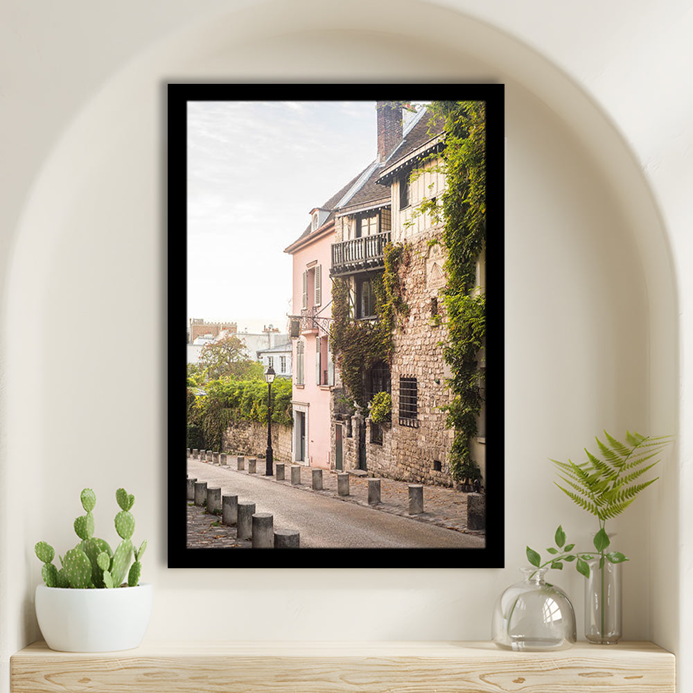 Paris Photography Print Paris Wall Print Pink Montmartre Print Paris Wall Art S, Framed Art Prints Wall Decor