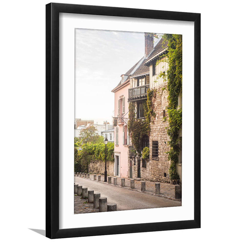 Paris Photography Print Paris Wall Print Pink Montmartre Print Paris Wall Art S, Framed Art Prints White Border Wall Decor