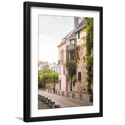 Paris Photography Print Paris Wall Print Pink Montmartre Print Paris Wall Art S, Framed Art Prints White Border Wall Decor