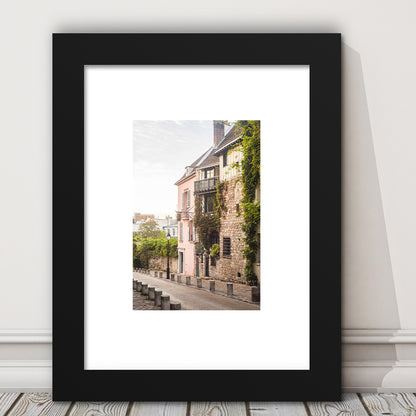 Paris Photography Print Paris Wall Print Pink Montmartre Print Paris Wall Art S, Framed Art Prints White Border Wall Decor