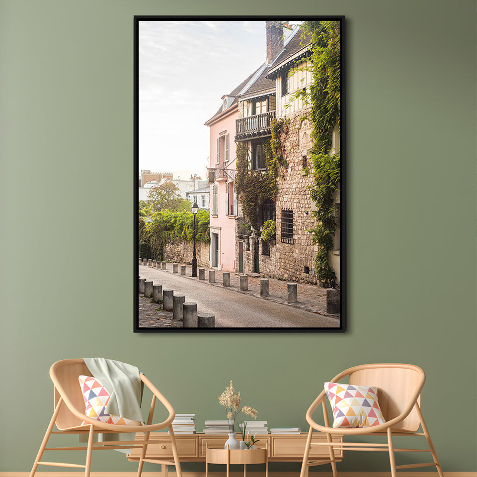 Paris Photography Print Paris Wall Print Pink Montmartre Print Paris Wall Art S, Framed Canvas Prints Wall Art
