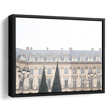 Paris Photography Print Paris Wall Print Place Vendome Print Paris Print, Floating Framed Canvas Print Wall Art