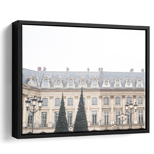 Paris Photography Print Paris Wall Print Place Vendome Print Paris Print, Floating Framed Canvas Print Wall Art