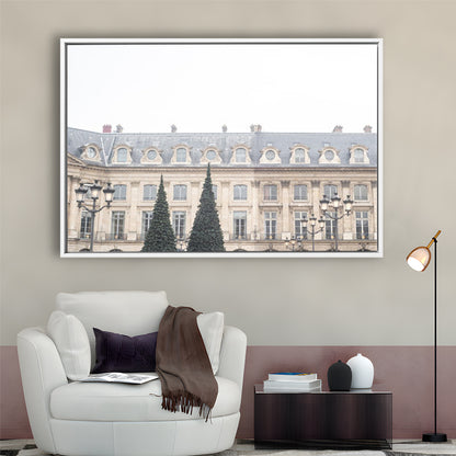 Paris Photography Print Paris Wall Print Place Vendome Print Paris Print, Floating Framed Canvas Print Wall Art
