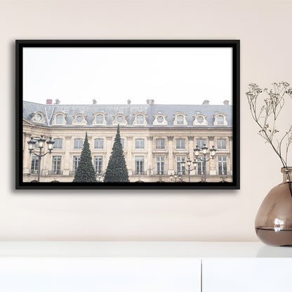 Paris Photography Print Paris Wall Print Place Vendome Print Paris Print, Floating Framed Canvas Print Wall Art