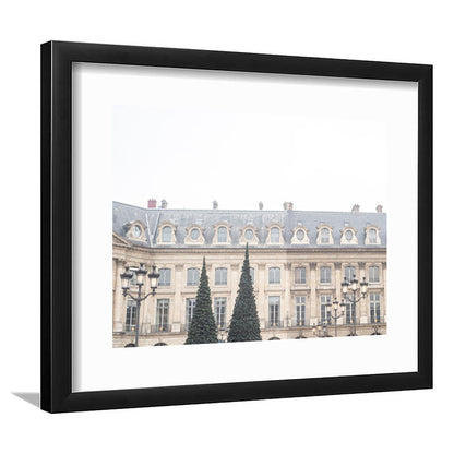 Paris Photography Print Paris Wall Print Place Vendome Print Paris Print, Framed Art Print White Border Wall Decor