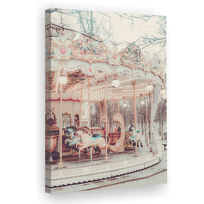 Paris Wall Print, Paris Photography Print, Paris Carousel Print, Paris Nursery Wall Art, Canvas Prints Wall Art