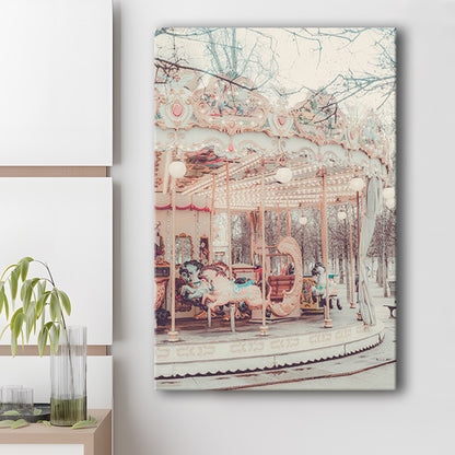 Paris Wall Print, Paris Photography Print, Paris Carousel Print, Paris Nursery Wall Art, Canvas Prints Wall Art