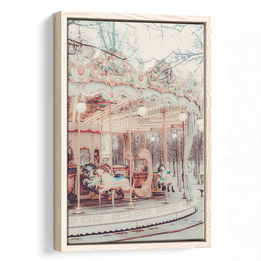 Paris Wall Print, Paris Photography Print, Paris Carousel Print, Paris Nursery Wall Art, Framed Canvas Prints Wall Art