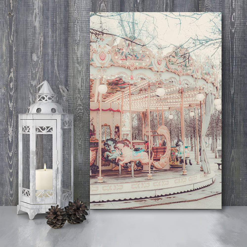 Paris Wall Print, Paris Photography Print, Paris Carousel Print, Paris Nursery Wall Art, Canvas Prints Wall Art