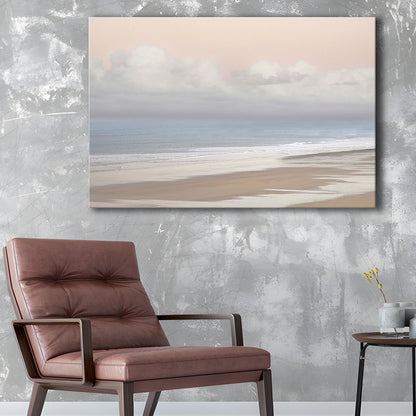 Pastel Seascapes Large Stretched Canvas Floating Frame Wall Art Print, Cavas Print Wall Art Hom Decor