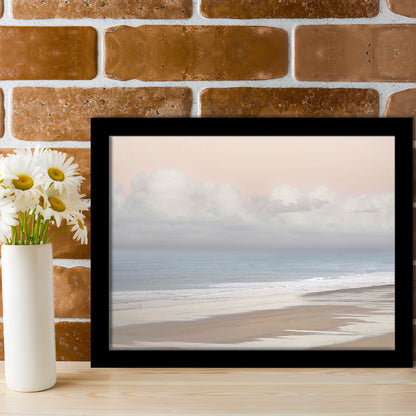 Pastel Seascapes LargeArt Prints Floating Frame Wall Art Print, Framed Art Print, Picture Framed