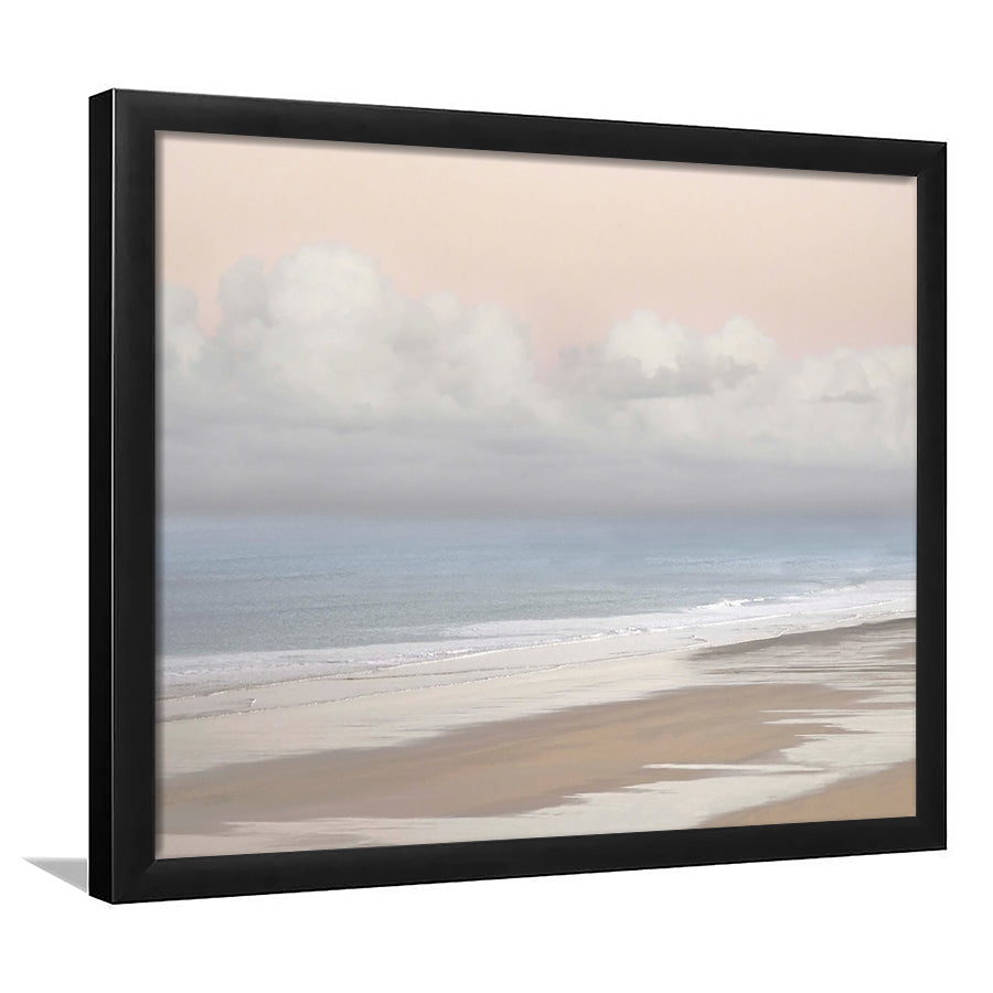 Pastel Seascapes LargeArt Prints Floating Frame Wall Art Print, Framed Art Print, Picture Framed