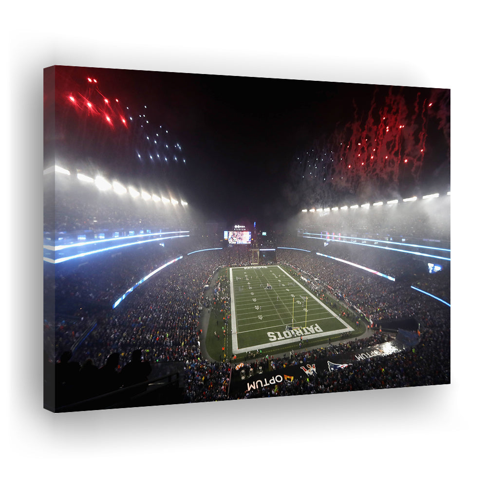 Patriot stadium Marathon, Stadium Canvas, Sport Art, Gift for him, Man Cave Decor, Art Print, Canvas Print Wall Art