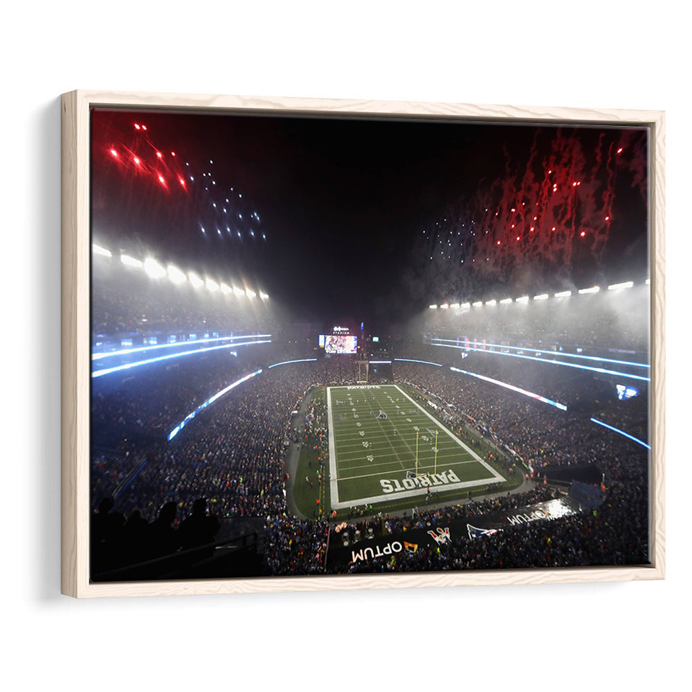 Patriot stadium Marathon, Stadium Canvas, Sport Art, Framed Canvas Print Wall Art, Floating Frame