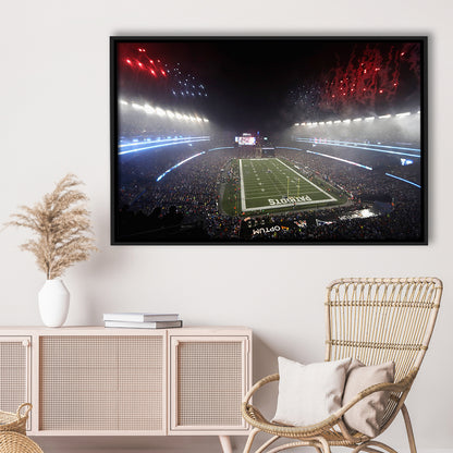 Patriot stadium Marathon, Stadium Canvas, Sport Art, Framed Canvas Print Wall Art, Floating Frame