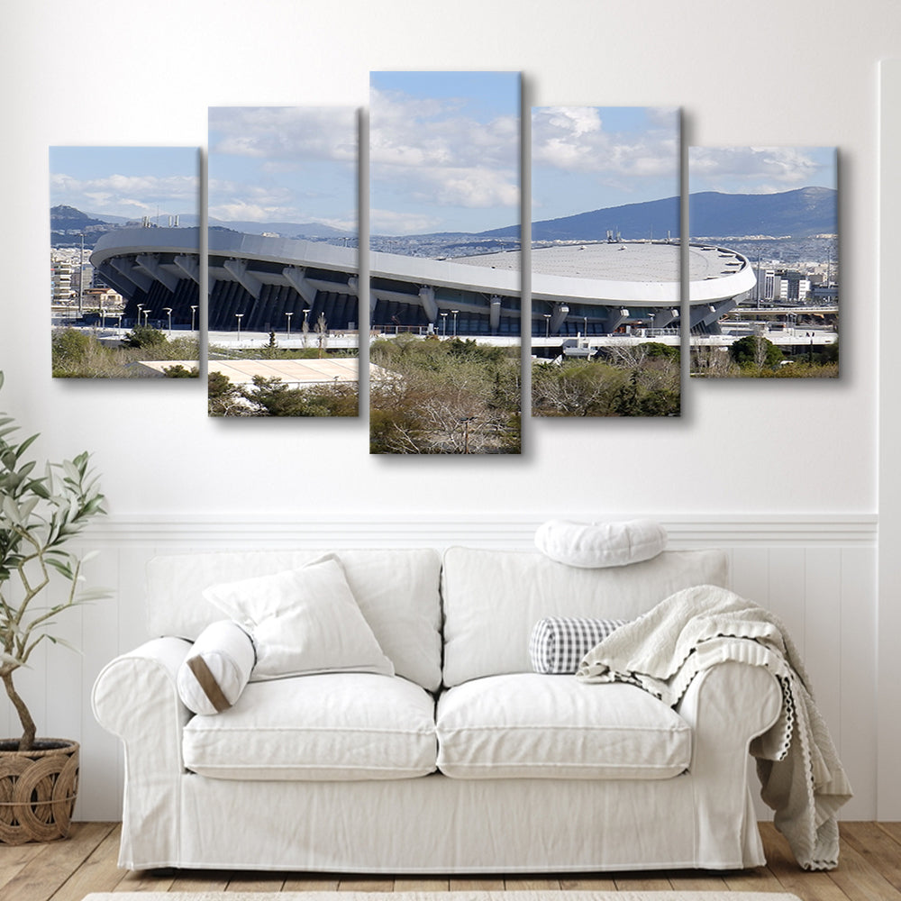 Peace and Friendship Stadium, Stadium Canvas, Sport Art, Gift for him, 5 Panel, Large Canvas, Canvas Print Wall Art