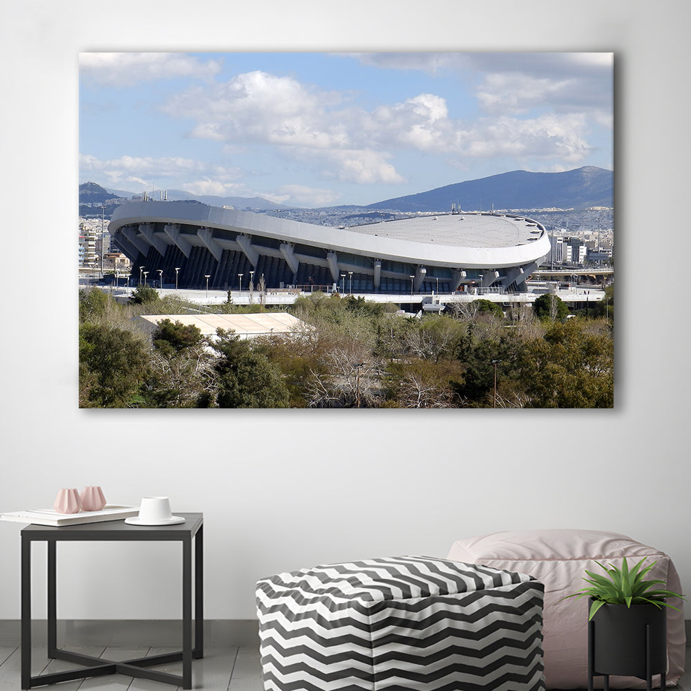 Peace and Friendship Stadium, Stadium Canvas, Sport Art, Gift for him, Man Cave Decor, Art Print, Canvas Print Wall Art