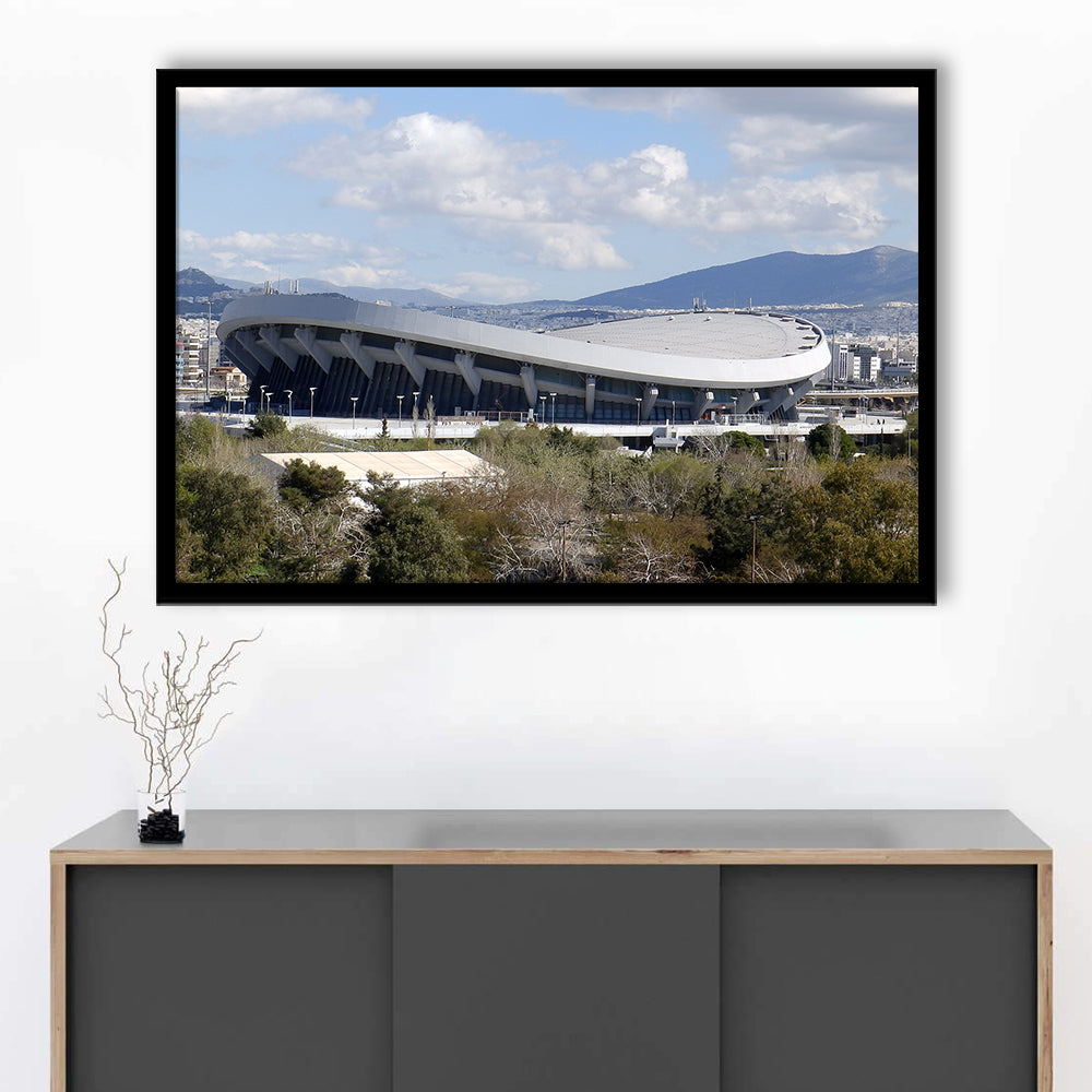 Peace and Friendship Stadium, Stadium Canvas, Sport Art, Gift for him, Framed Art Print Wall Decor, Picture Framed